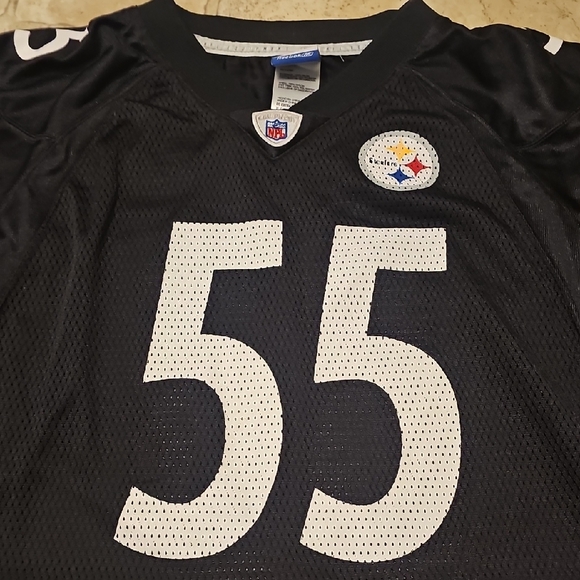 Reebok Pittsburgh Steelers Super Bowl 2006 On Field - SzLarge  Jersey Porter #55 - Picture 3 of 4